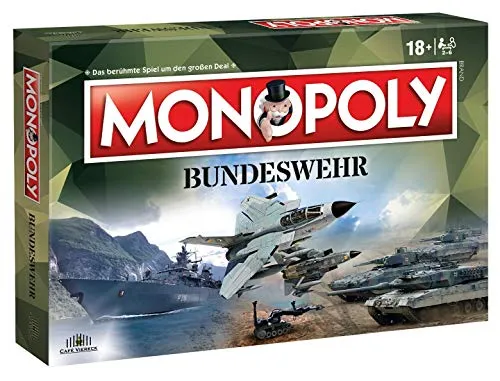 Café Viereck ® Monopoly Bundeswehr – Exklusive Sonderedition für Soldaten und Militärfans - Gesellschaftsspiel in der exklusiven Bundeswehr-Edition mit einzigartigen Spielfeldern und Ereigniskarten. Ideal für spannende Spielabende mit Familie und Freunden.