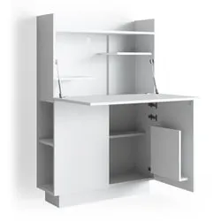 Vicco Schreibtisch-Schrank Alena - Kompakter Büroschrank - Büroschränke mit melaminharzbeschichteter Oberfläche, besonders robust und pflegeleicht, ideal für kleine Räume mit viel Ablagefläche.