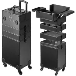 VEVOR Kosmetikkoffer mit wärmeisolierender Schicht - Reisetaschen, robuster Kosmetikkoffer mit großer Speicherkapazität und 5-in-1-Funktionalität, ideal für die professionelle Make-up-Aufbewahrung.