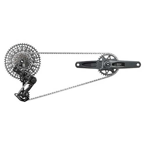 SRAM GX AXS Eagle Transmission 170mm - Gangschaltung für Enduro- und Cross-Country-MTBs, bietet robusten und präzisen elektronischen 1x12-fach-Antrieb mit schaltaugenfreier Montage für optimale Schaltperformance.
