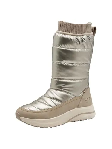 Tamaris Winterstiefel Plateau mit DUO-Tex-Ausstattung, goldfarben 37 EU - Stylische Winterboots mit atmungsaktiver, wasserabweisender DUO-Tex-Membrane, ideal für kalte Tage. Bequeme Passform und herausnehmbare Innensohle für optimalen Tragekomfort.