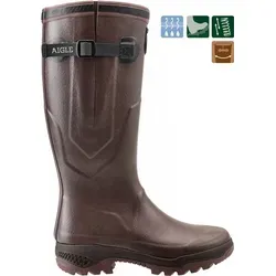 Aigle Herren Parcours 2 Vario Gummistiefel - Braun, Größe 44 EU - Damenmode mit wasserdichtem Design, ideal für Outdoor-Aktivitäten und schlechtes Wetter.
