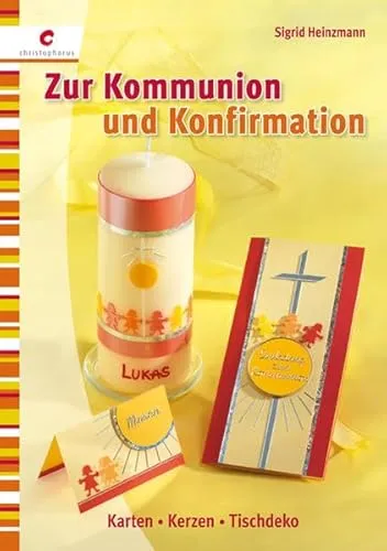 Zur Kommunion und Konfirmation: Karten, Kerzen, Tischdeko