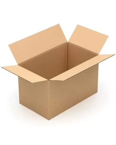 KK Verpackungen Versandkartons 500 x 300 x 300 mm Braun 1-wellig (Außenmaß 504 x 309 x 314 mm) | 10 Stück, Faltkartons Kartons für Versand als DHL Paket Hermes Paketklasse M DPD GLS Paketklasse XL