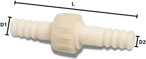 Schlauchverbinder Kunststoff 3/3 Kupplung Tülle 13 mm