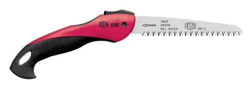 FELCO Astsäge 600 - Klappbare Handsäge mit 16 cm Sägeblatt, effizienter ziehender Schnitt und rutschfester Soft-Touch-Griff