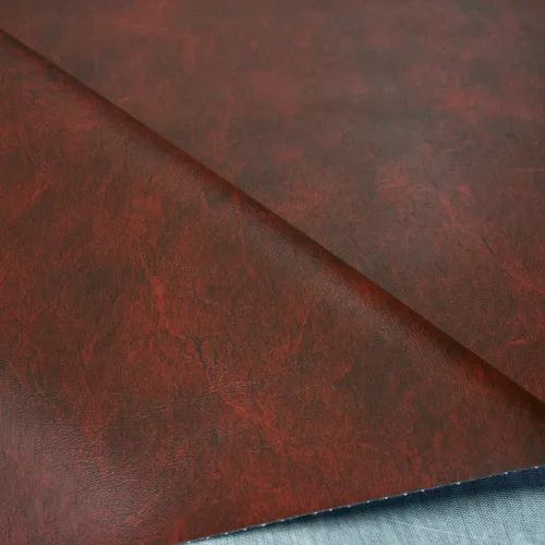 antik bordeaux - rot Möbel- Polster- Kunstleder wie Nappaleder Meterware Tolko
