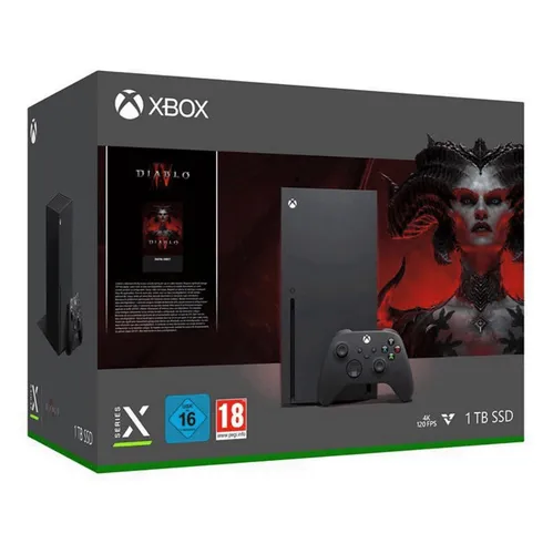 Microsoft Xbox Series X 1TB - inkl. Diablo 4 Premium, leistungsstarke Gaming-Konsole für ultimatives Spielerlebnis