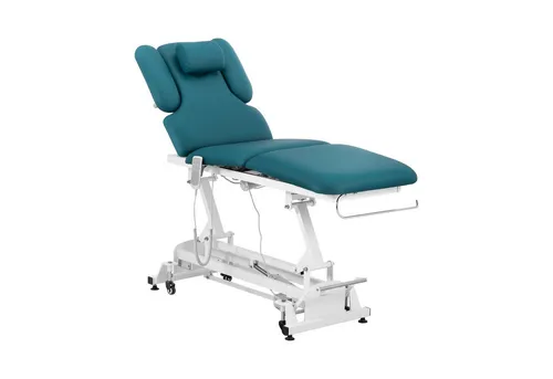 Physa Massageliege elektrisch Massagebank Therapieliege 250 kg DunkelBlau Türkis