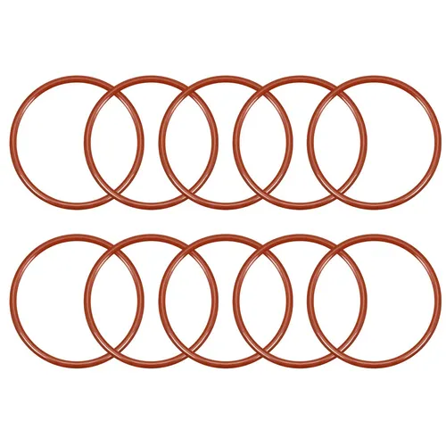 10pcs Silikon O-Ring 39mmx34,2mmx2,4mm VMQ Dichtring Dichtungsring Dichtung rot