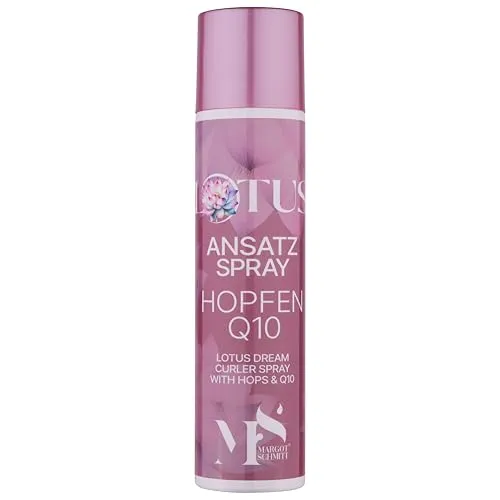 MARGOT SCHMITT® Lotus Volumen Ansatzspray 300ml - Frisierprodukte für alle Haartypen, pflegt während und nach den Wechseljahren mit Hopfen und Q10 für voluminöses, feuchtigkeitsspendendes Styling.