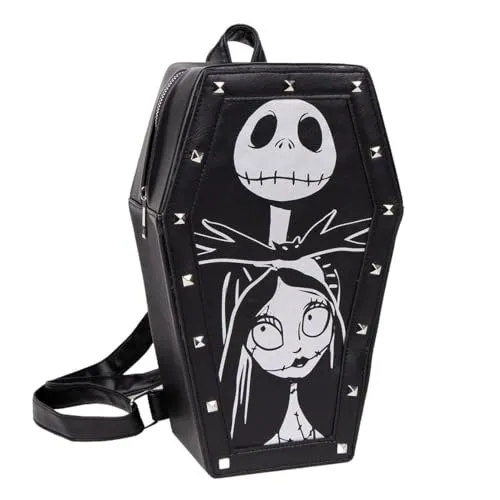 CERDÁ LIFE'S LITTLE MOMENTS Unisex Mochila Casual Pesadilla Antes de Navidad - Tagesrucksäcke im Disney-Stil, inspiriert von Jack Skellington, aus robustem PU-Material für Alltag und Abenteuer. Bequeme, verstellbare Nylongriffe sorgen für perfekten Tragekomfort.