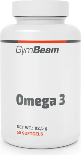 GymBeam - Omega 3 Fischöl-Kapseln, hoher Gehalt an EPA und DHA, 60 Kapseln