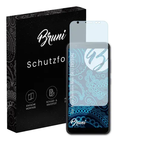 Bruni 2x Folie für Asus ZenFone Max (M1) ZB555KL Schutzfolie Displayschutzfolie