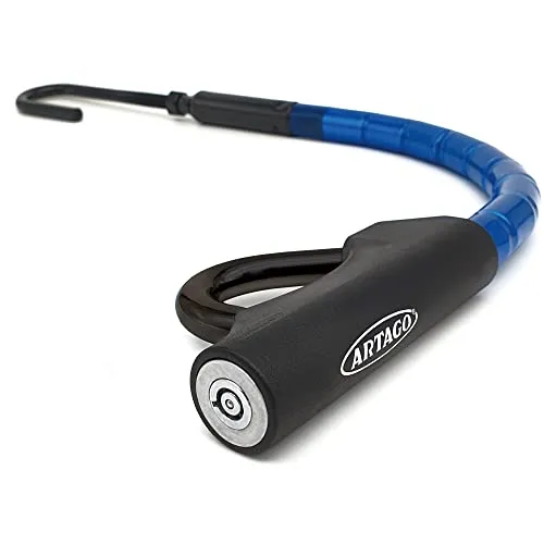 Artago 880/B Lenkradschloss Pedal EASY HOOK, Lenkradkralle, Diebstahlsicherung Lenkrad Pedal Auto, Gelenkig und Gepanzert