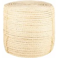 vidaXL Seil 100% Sisal 8 mm 50 m - Basteln mit 100% natürlichem Sisalseil, ideal für kreative Projekte und langlebig durch hohe Reiß- und Abriebfestigkeit.