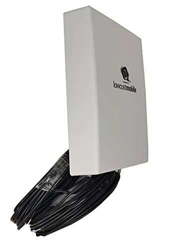 LowcostMobile PAN5G-MIMO-2021 4G 5G Antenne MIMO Multiband Outdoor 2x10m kabel ALSR200 SMA 7003800 Mhz passend zu router Huawei Vodafone Telekom Speedport Speedbox O2 FritzBox LTE TP Link Teltonika