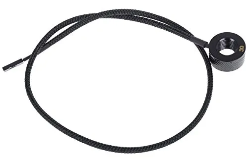 Alphacool 17363 Eiszapfen Temperatursensor G1/4 IG/IG mit AG Adapter - Deep Black Sensor