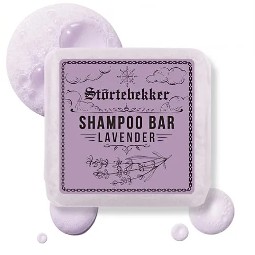 Störtebekker® Premium Shampoo Bar Lavendel - Festes Shampoo Herren & Damen - 3in1 Duschseife Männer für Haare, Kopfhaut & Bart - Feuchtigkeitsshampoo - vegan, handgefertigt - 100g