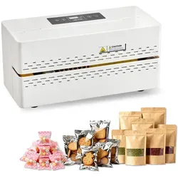 VEVOR Versiegelungsmaschine mit digitaler Temperaturregelung - Effizienter automatischer Durchlaufbandschweißer für Plastiktüten mit 8-12 mm Siegelbreite. Robuste Bauweise und einfache Bedienung für vielseitige Anwendungen.