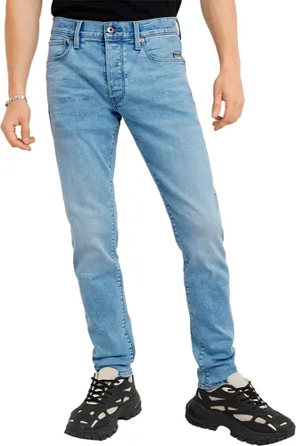 G-STAR Men's 3301 Slim Jeans, Blau (lt Aged D25742-8968-424) - Slim Fit Jeans aus innovativem lederähnlichem Papiermaterial für einen originellen Look, ideal für modebewusste Männer.