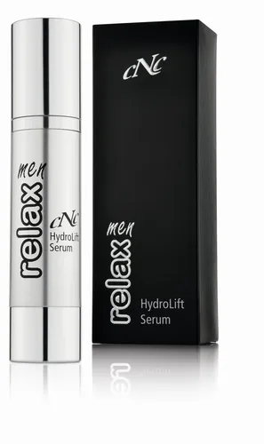CNC cosmetic Men Relax Hydro Lift Serum - Anti-Age Serum mit 3-fach Hyaluronsäure für sofortige Faltenglättung und intensive Feuchtigkeit. Ideal für Männerhaut, die erfrischt und revitalisiert werden möchte.