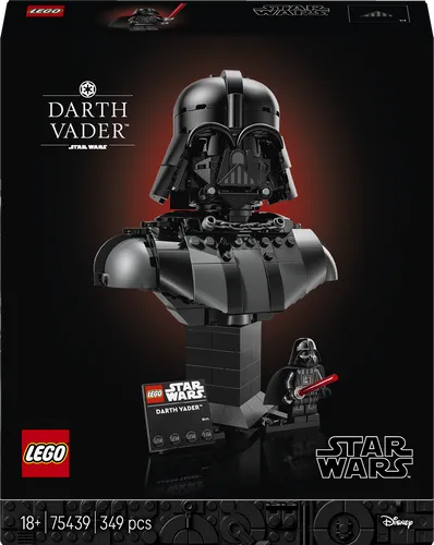 LEGO® Star Wars 75439 Darth Vader™ Büste - Bauen Sie die beeindruckende Darth Vader™ Büste aus LEGO® mit 1062 Teilen. Ideal für Star Wars-Fans und Sammler, bietet dieses Set ein detailreiches Design und kreative Bauherausforderung.