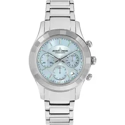 Jacques Lemans 1-2151K Venice Damenuhr Chronograph 38mm - Elegante Damenuhr von Jacques Lemans mit 38mm Edelstahlgehäuse. Chronograph mit Wasserdichtigkeit bis 5 ATM und modischem Design für jeden Anlass.