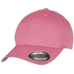 Flexfit Unisex Wooly Combed Baseballkappe, Youth, Dark pink