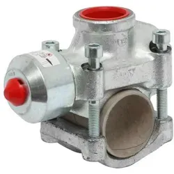 Flamco T-Plus Anschießkupplung 2 für Stahl-Gewinderohr Rp 1 1/4 - Sanitärinstallation, hochwertige Anschießkupplung für sichere Verbindungen und einfache Montage von Stahl-Gewinderohr.
