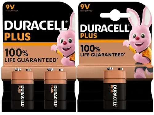 3X Duracell 9V Plus 6LR61/MN1604 Alkalin (1 Blister mit 2 Batterien + 1 Blister mit 1 Batterie) 3 Batterien