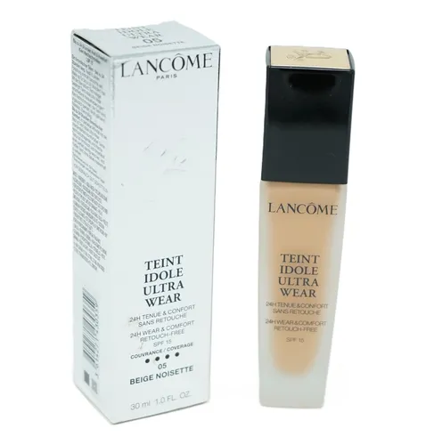 Lancôme Teint Idole SPF15 Ultra 24H Retouch-Free 05 Beige Noisette - 30ml Teint-Produkt in der Farbe 05 Beige Noisette, für ein langanhaltendes, makelloses Finish ohne Nachbearbeitung.
