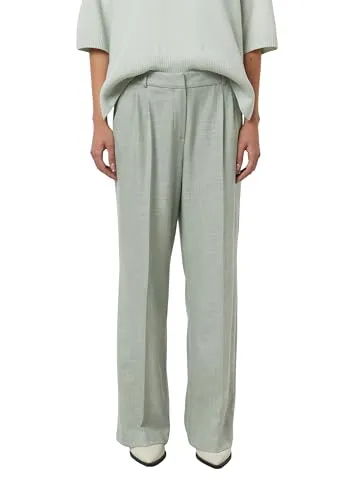 Comma Wide-Leg-Hose mit Struktur und Bundfalten - Elegante Wide-Leg-Hose mit mittelhohem Bund, hochwertiger Webware und praktischen Eingrifftaschen. Ideal für den Berufsalltag und in femininer Optik, sorgt sie für einen stilvollen Auftritt.