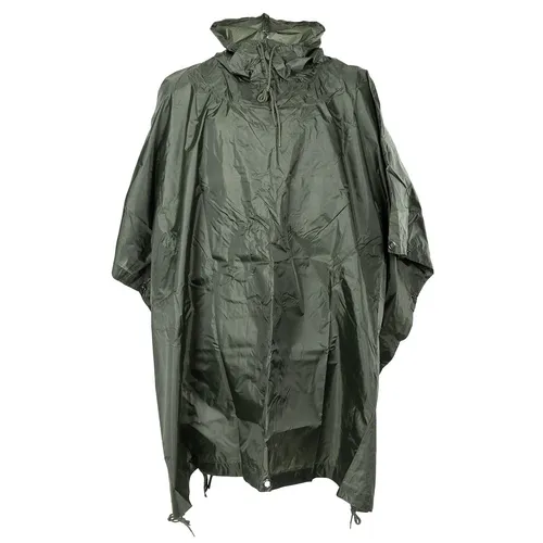 MFH US Army Regenponcho RipStop - Vielseitiger Regencape - Funktionsjacken mit verschweißten Nähten und beidseitig tragbarem Design. Ideal als Zelt oder Unterstand, inklusive verstellbarer Kapuze für optimalen Schutz.