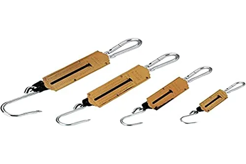 KERBL Federwaage (Waage bis zu 25 Kg, 23,6 x 7,5 x 3 cm Messgerät für schnelle Gewichtskontrollen, Aufhängehaken) 29943
