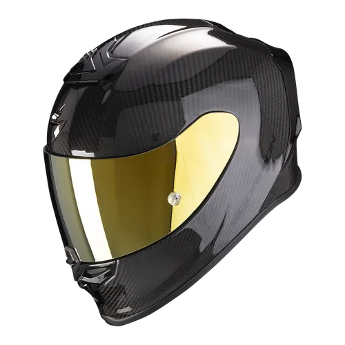 Scorpion EXO-R1 Air Integralhelm Carbon Gloss Black XL - Motorradhelm aus hochwertigem Carbon, extrem leicht und aerodynamisch für maximale Sicherheit und Komfort auf der Straße.