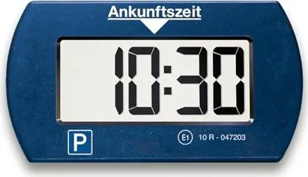 Needit Park Mini Elektronische Parkscheibe - Blau - Praktische elektronische Parkscheibe im kompakten Design, ideal für stressfreies Parken und Vermeidung von Strafzetteln.