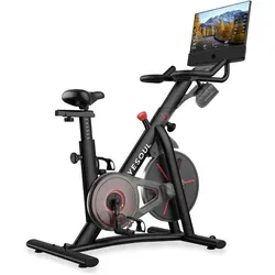yesoul Speedbike G1M Plus – Heimtrainer mit 1080P FHD-Bildschirm - Indoor Cycling mit 1080P FHD-Bildschirm, geräuscharmem Magnetbremssystem und unbegrenztem Streaming von Trainingskursen über Kinomap & Zwift.