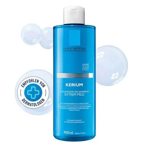 Kerium Dolcezza Estrema La Roche Posay 400ml - Feuchtigkeitsspendendes Shampoo, ideal für empfindliche Kopfhaut, sanft reinigend und beruhigend für strahlendes Haar.