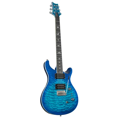 PRS SE Custom 24-08 Quilt Lake Blue E Gitarre
