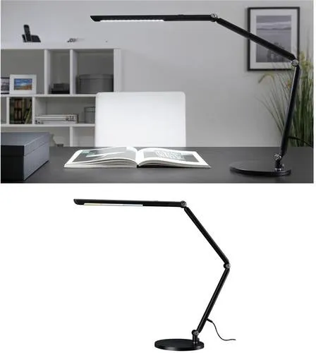 Paulmann 78912 LED Schreibtischleuchte FlexBar - dimmbar, einstellbare Farbtemperatur 3000 K, flexibel ausrichtbar mit verstellbarem Flexarm