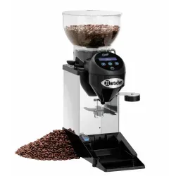 Bartscher Kaffeemühle Tauro Digital - Kaffeemühle mit manuellem, stufenlos regelbarem Mahlgrad und mehrsprachigem Touch-Display, ideal für präzise Kaffeezubereitung.