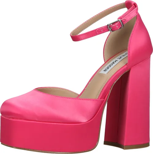 High-Heel-Pumps STEVE MADDEN "STEVE MADDEN Pumps Textil" in Pink, Gr. 40 - Pumps & High Heels, extravagante Plateaupumps mit 13 cm Absatzhöhe für eine atemberaubende Silhouette und perfekten Halt dank feinem Riemen.