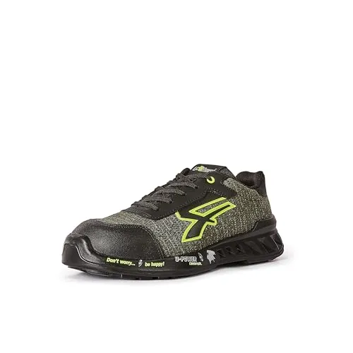 U-POWER RED LEVE ROBIN, Leichte Sicherheitsschuhe mit Aluminium-Zehenkappen - Leichte Unisex-Sneaker mit durchtrittsicherer Sohle und atmungsaktivem Obermaterial, ideal für den täglichen Einsatz in anspruchsvollen Arbeitsumgebungen.