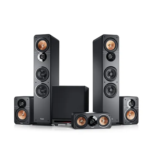 Teufel ULTIMA 40 Surround Power Edition 5.1-Set - Heimkino Lautsprecher 5.1 Soundanlage mit riesigem Subwoofer für beeindruckenden Bass und kabellose Steuerung, ideal für erstklassigen Film-, Musik- und Gaming-Sound.