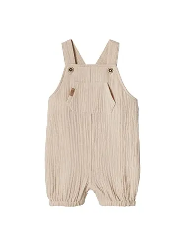 Vertbaudet Baby Latzhose für Neugeborene beige 56 - Verstellbare Träger mit Druckknopf und praktische Kängurutasche. Der Druckknopfverschluss im Schritt sorgt für einfaches Wickeln. Ideal für den täglichen Einsatz und bequem für Ihr Baby.