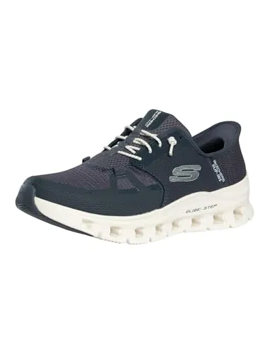 Skechers 232930 Schnürhalbschuhe - Sportboden GS Gr.44, Blau - Slipper & Mokassins für Herren, mit Air-Cooled Memory Foam Innensohle für optimales Fußklima und Hands Free Slip-Ins für müheloses Anziehen ohne Bücken.