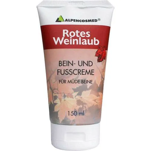 Alpencosmed Rotes Weinlaub Bein- und Fußcreme 150 ml