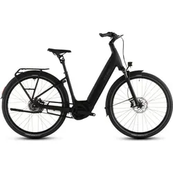 Cube Supreme RT Hybrid Deluxe EX 600 Wh E-Bike Easy Entry 28" black'n'chrome - Modernes E-Bike mit 600 Wh Akku für lange Fahrten, komfortable Easy Entry Geometrie und elegantes Design in black'n'chrome. Ideal für den täglichen Einsatz und Dienstrad-Leasing verfügbar.