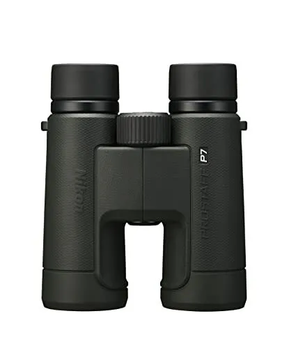 Nikon PROSTAFF P7 10x42 Fernglas - Dunkelgrün, wasserdicht, stoßfest und ideal für Brillenträger mit klarem Sehfeld